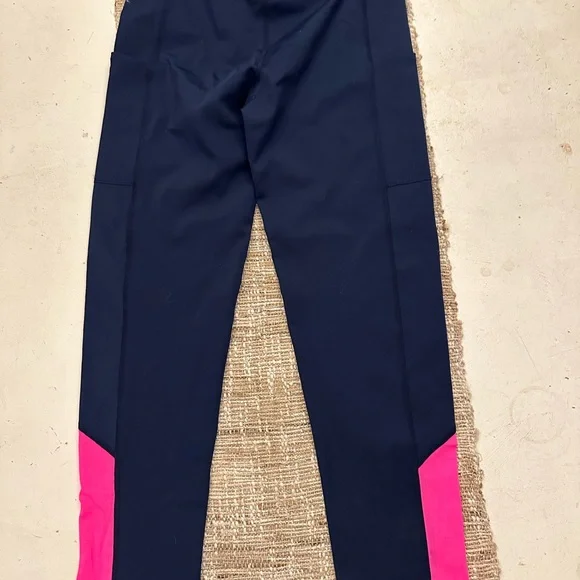 Lilly Pulitzer Fabletics Women's Navy and Pink Leggings Small - Picture 5 of 5